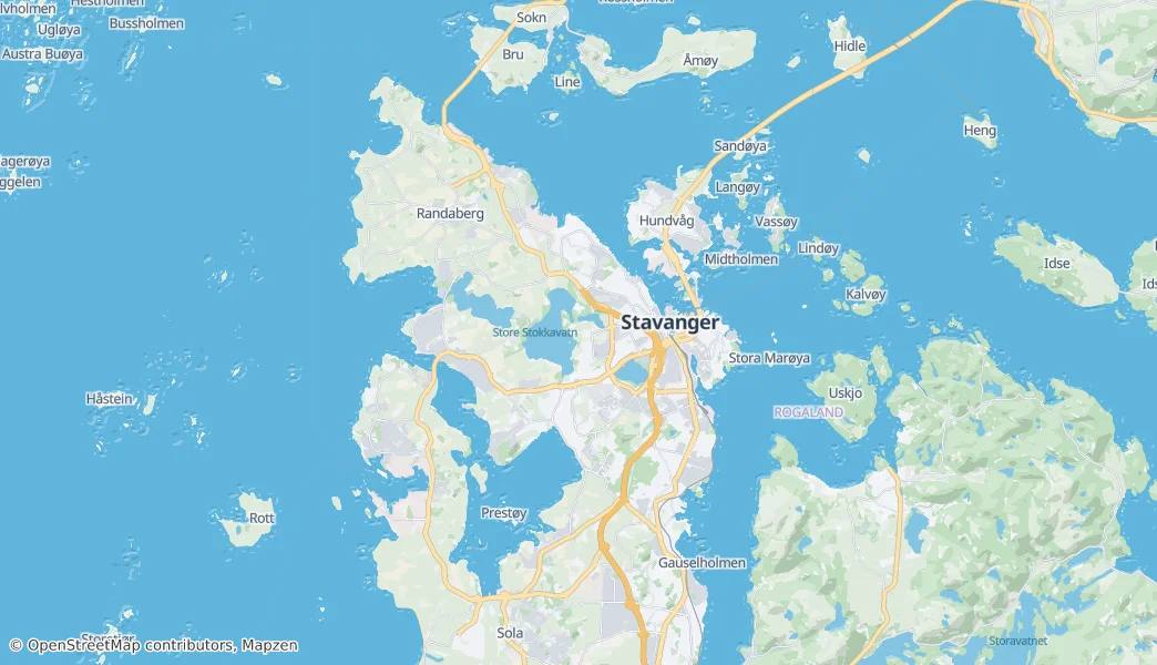 Stavanger Municipality — Map