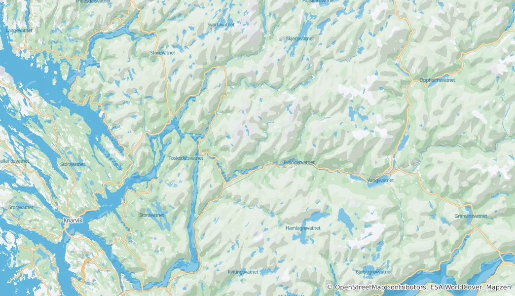 Mappa di Vaksdal