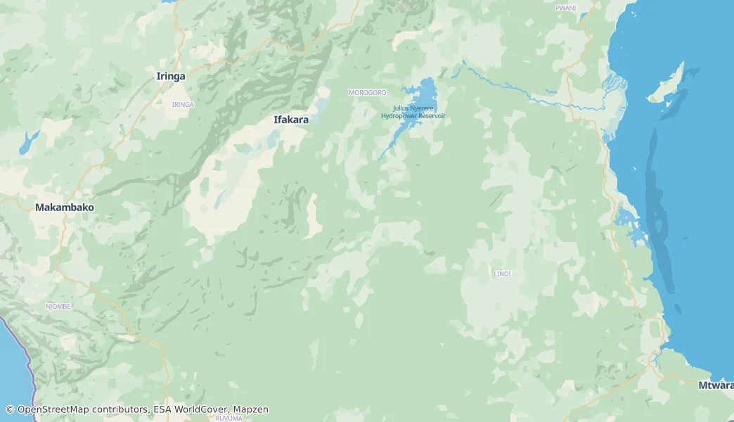 Nyerere National Park — Map