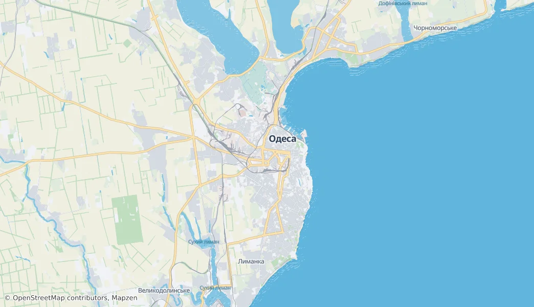 Odesa — Mapa