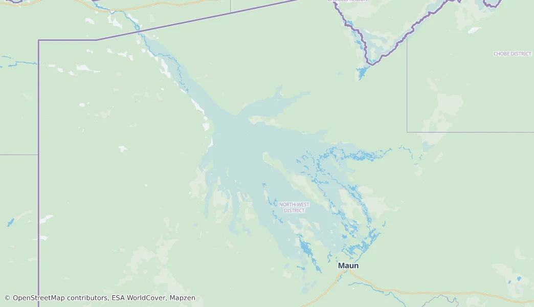 Okavango Delta — Map