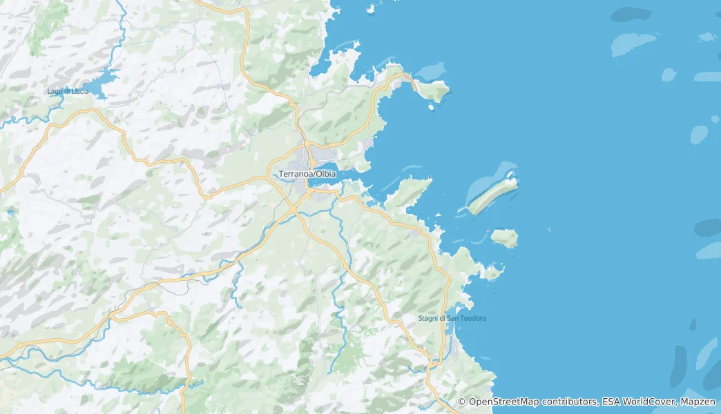 Map of Olbia