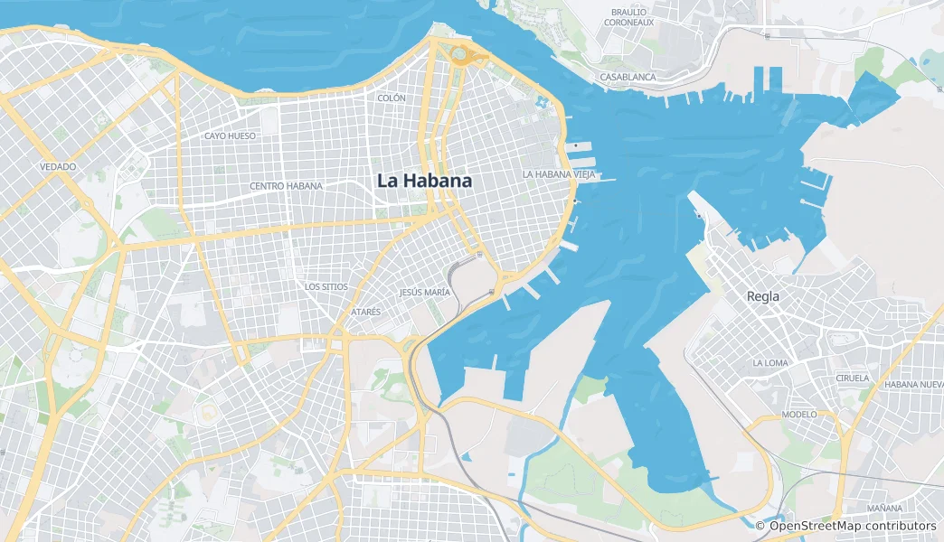 Mapa Stare miasto w Hawanie