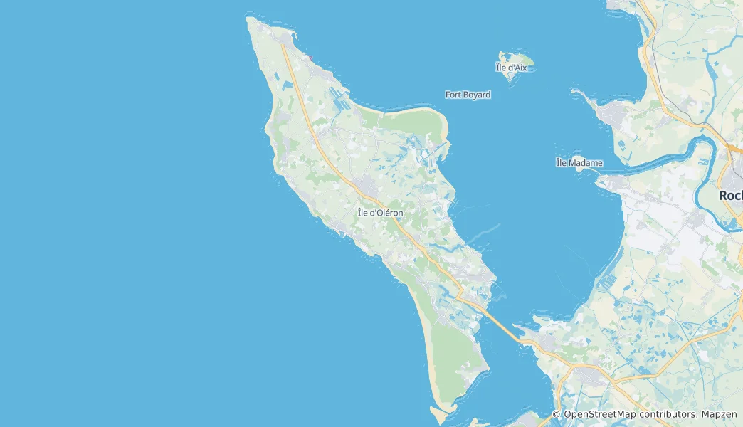 Map of Oleron Island