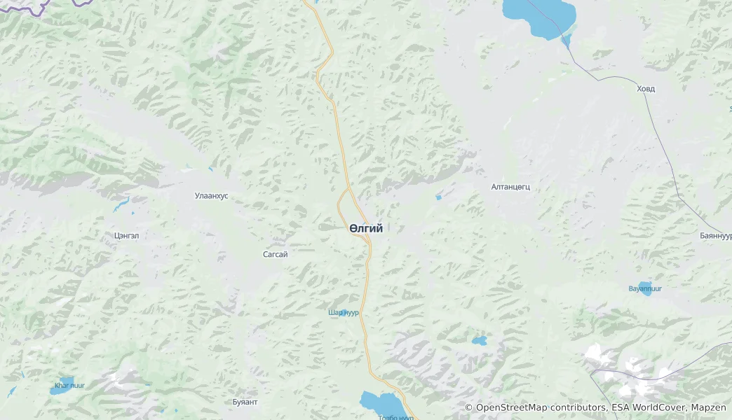 Mapa Ölgii