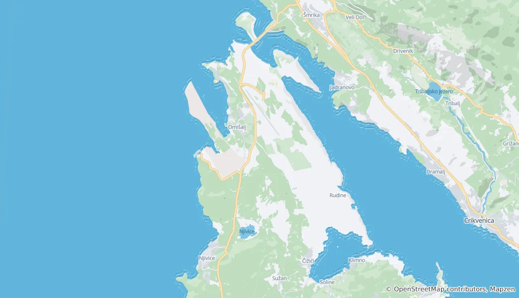 Karte von Općina Omišalj