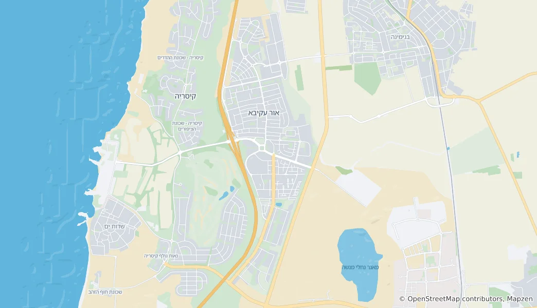 Map of Or Akiva