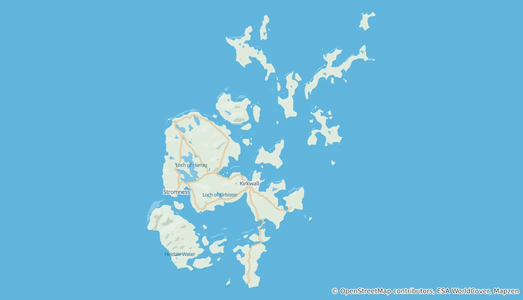 Mapa Orkady