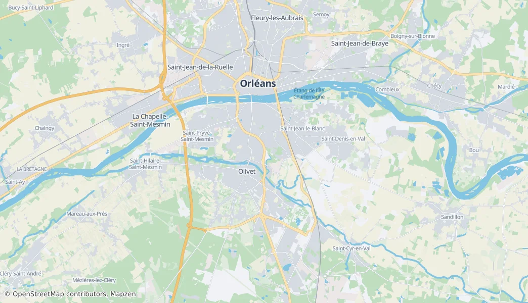 Orléans — Carte