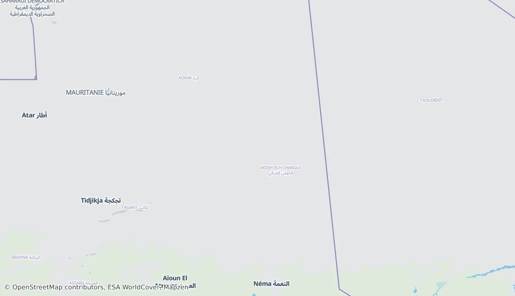 Oualata — Map