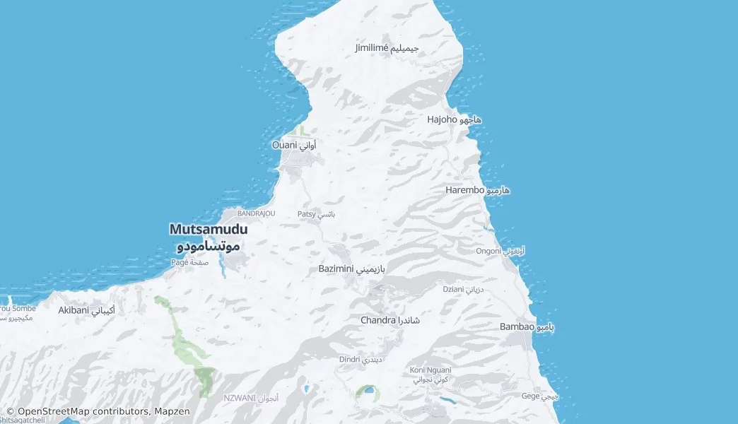 Ouani — Mapa