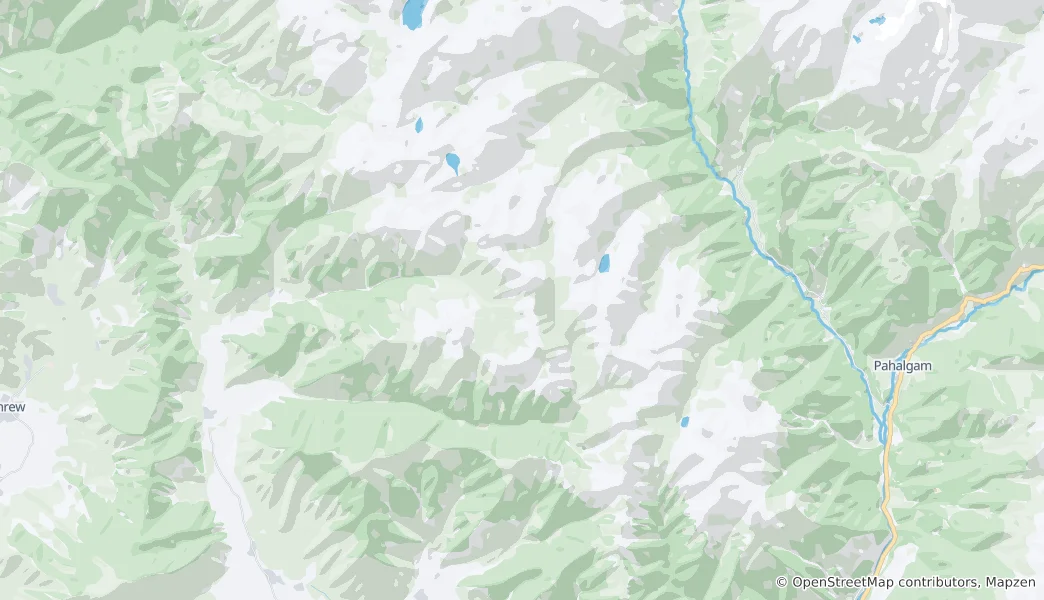 Mapa Pahalgam