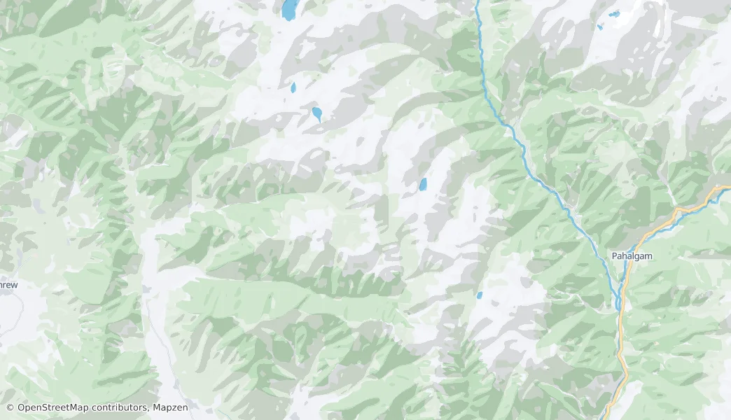 Pahalgam — Térkép