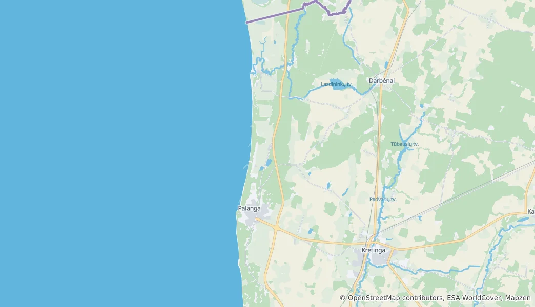 Map of Palanga