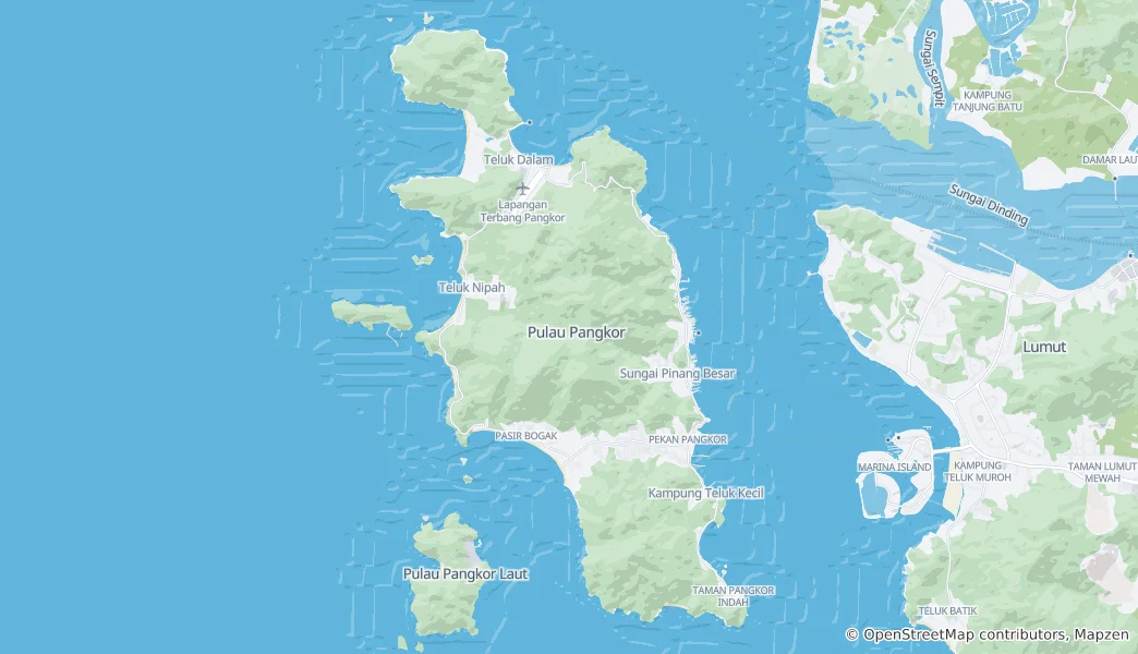 Mappa di Pangkor Island