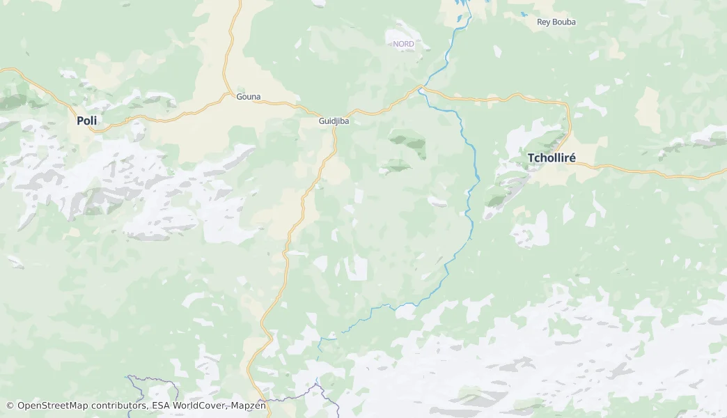 Parc National de la Bénoué — Map