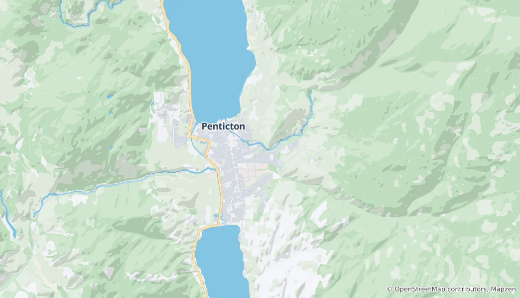 Map of Penticton