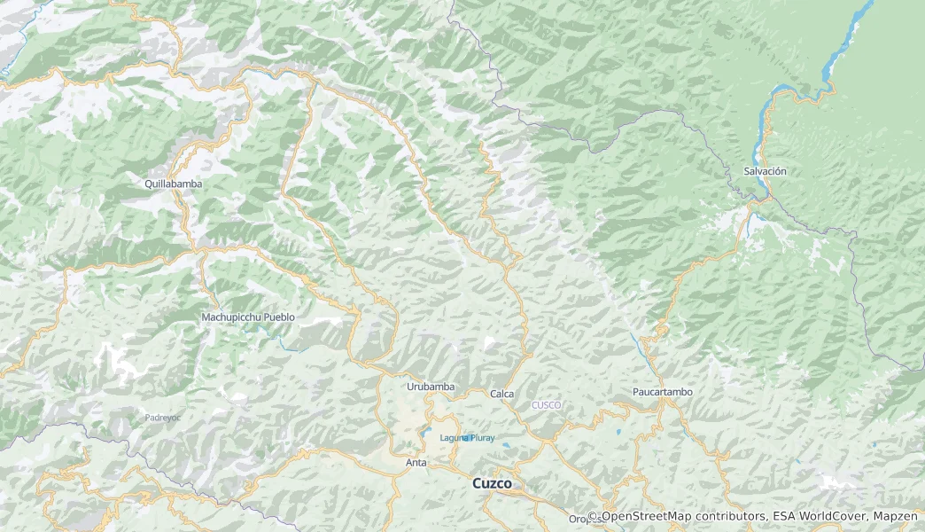 Mappa di provincia di Calca
