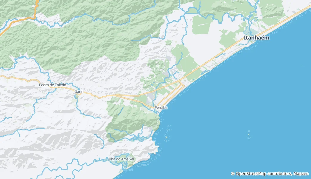 Mapa Peruíbe