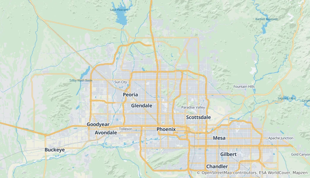 Map of Phoenix