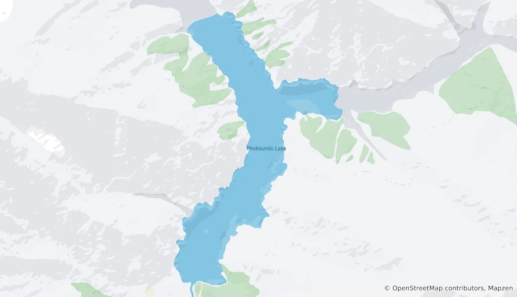 Mapa Phoksundo Lake