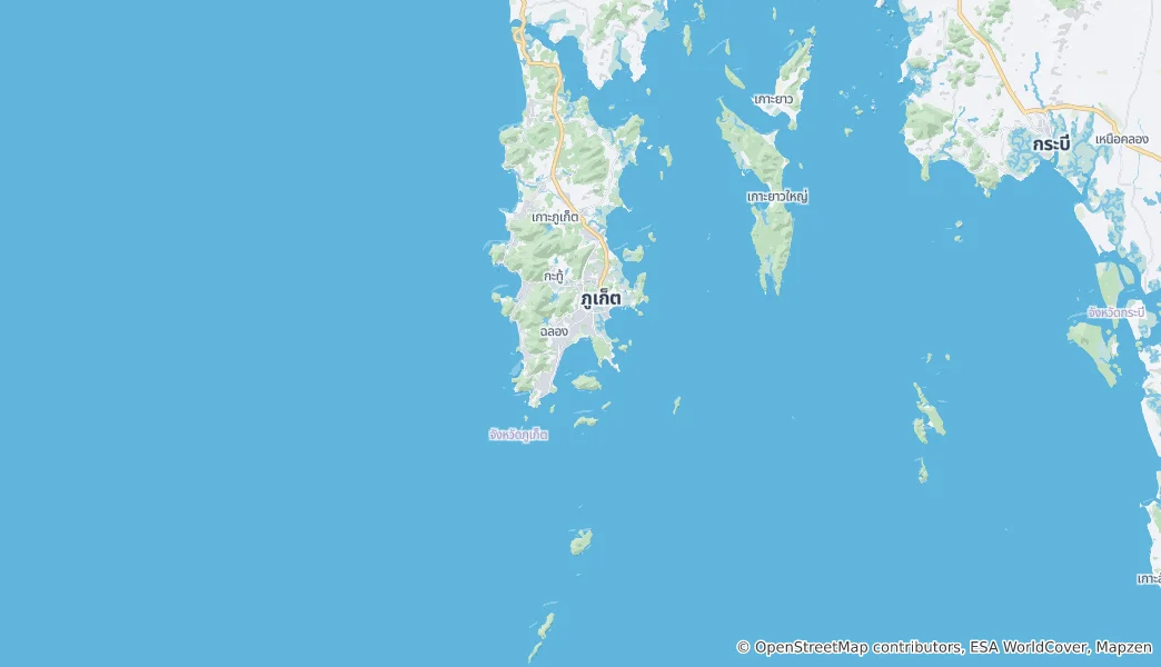 Mapa De Isla de Phuket