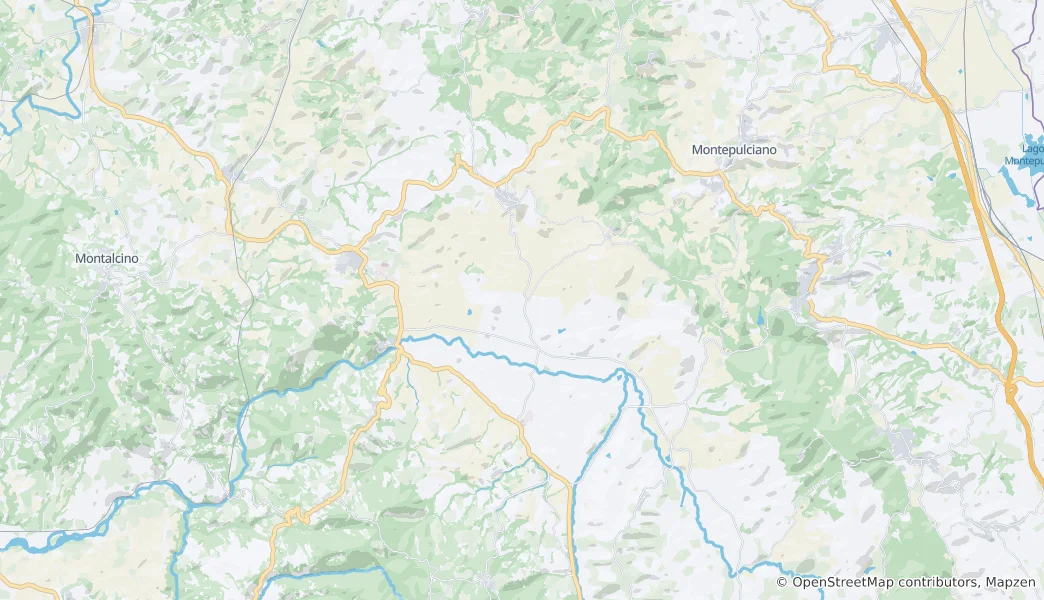Map of Pienza
