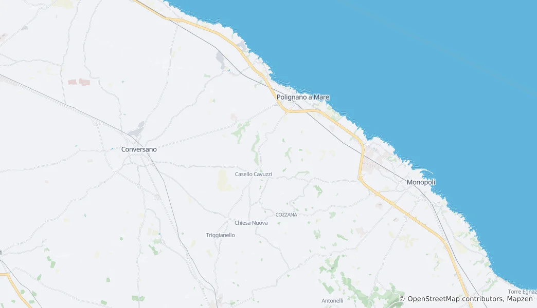 Térkép: Polignano a Mare