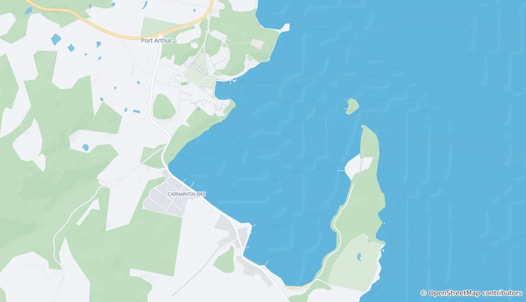 Mapa Historické místo Port Arthur
