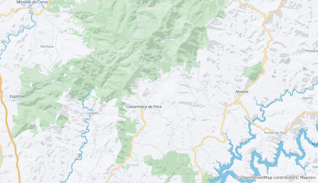 Map of União Das Freguesias De Castanheira De Prra E Co