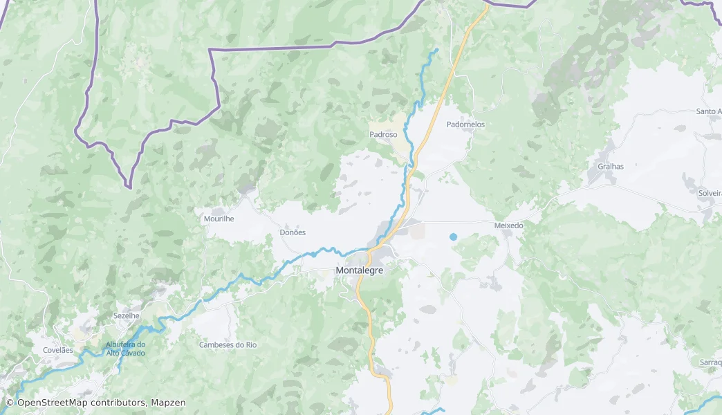 União Das Freguesias De Montalegre E Padroso — карта