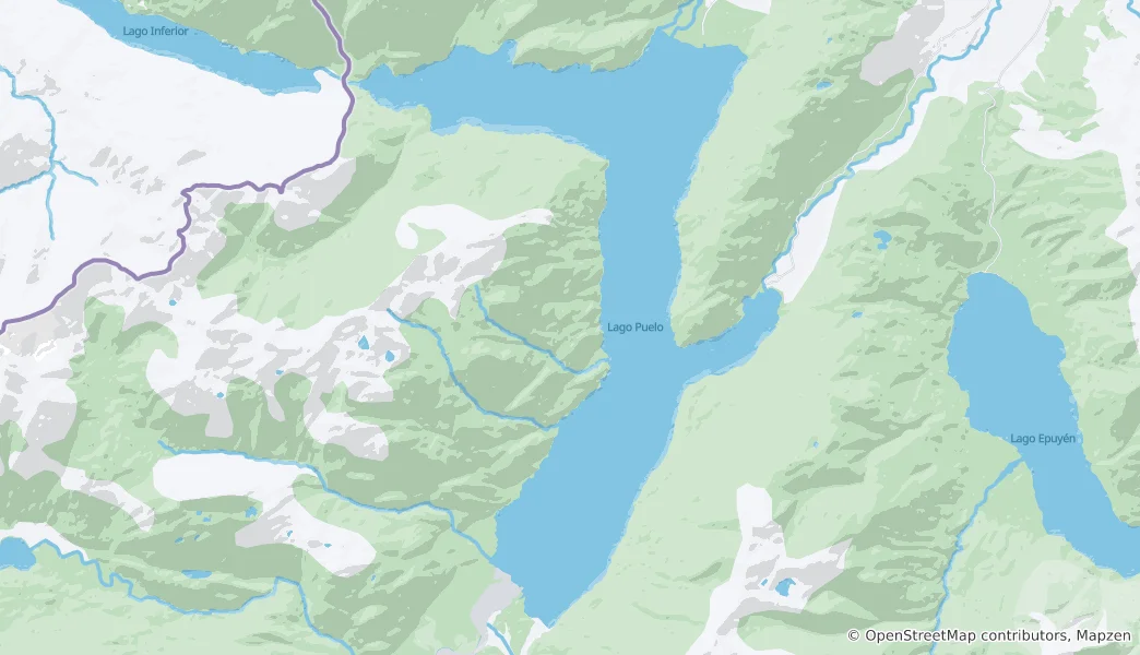 Puelo Lake 지도