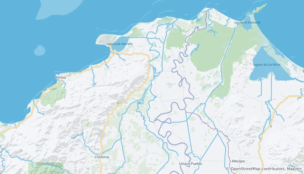 Map of Puerto Cortés