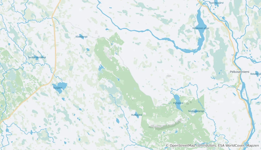 Mapa Národní park Pyhä-Luosto