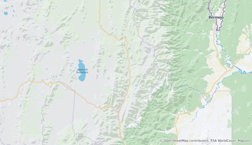 Mapa Quebrada de Humahuaca