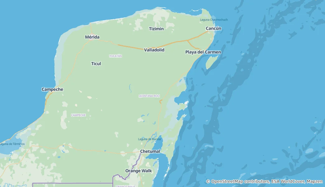 Mapa De Quintana Roo