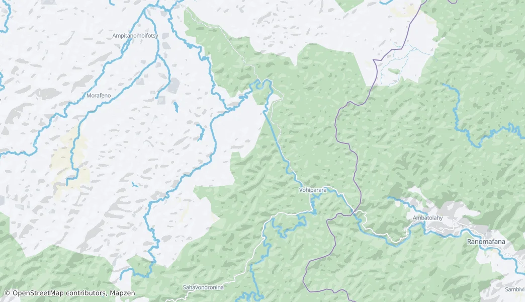 Ranomafana National Park — Map