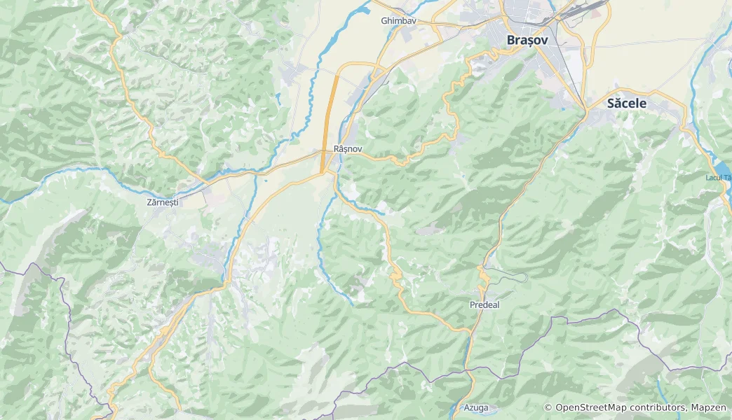 Mapa Râșnov