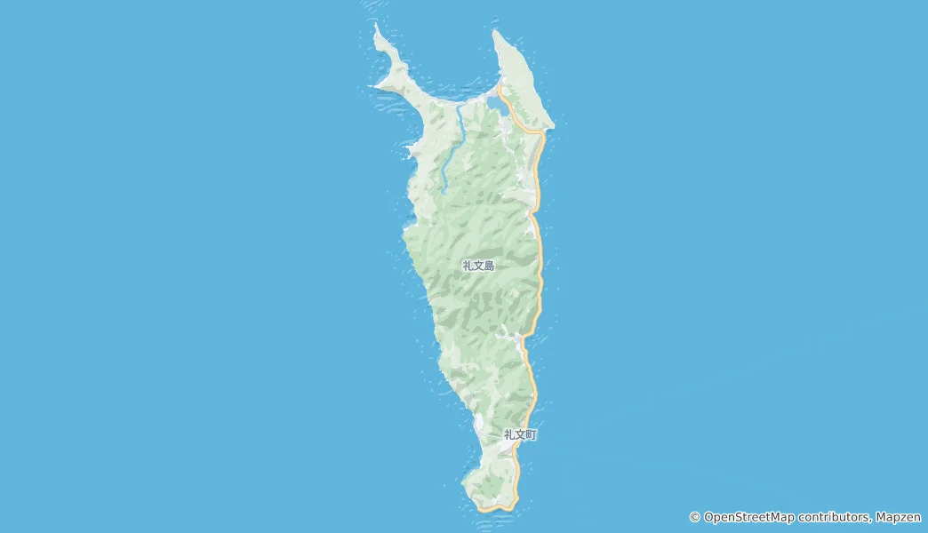 Mappa di Rebun Island