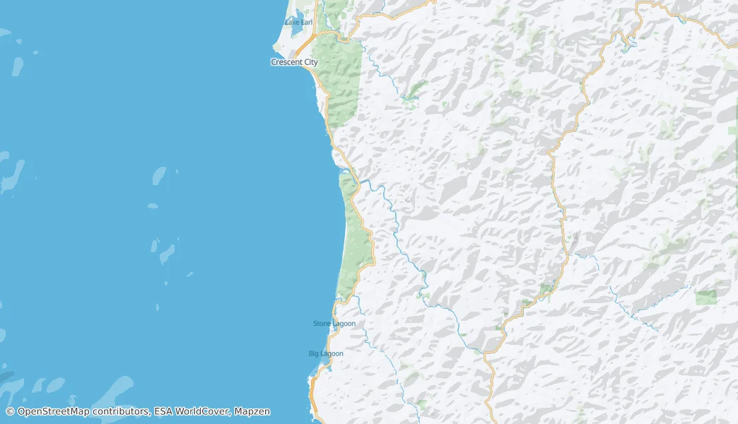 Mapa Redwood National and State Parks
