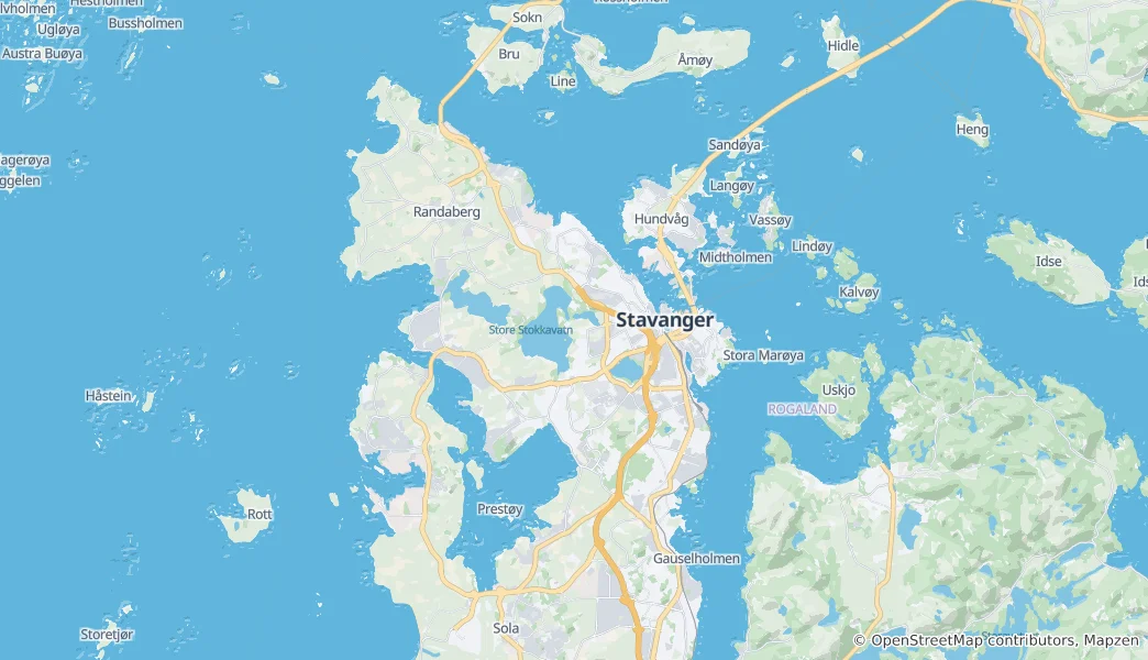 Karte von Gemeinde Rennesøy