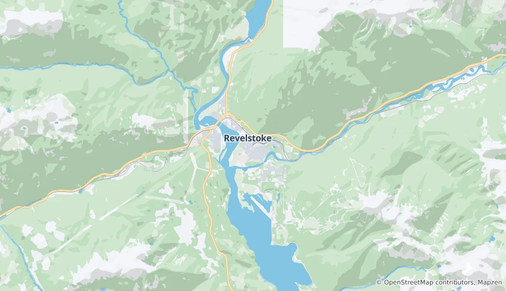 Mappa di Revelstoke