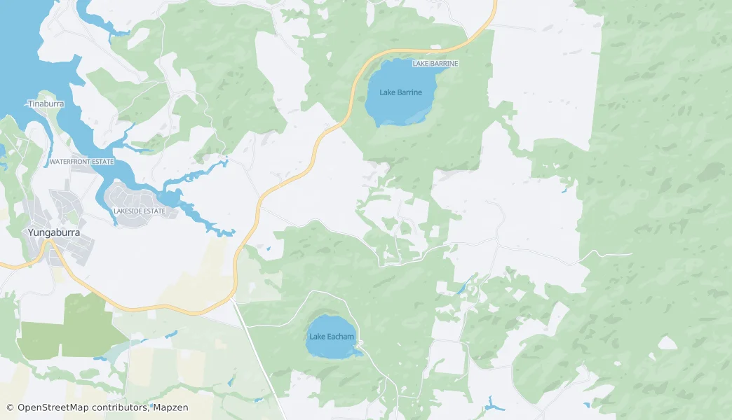 Crater Lakes National Park — Carte