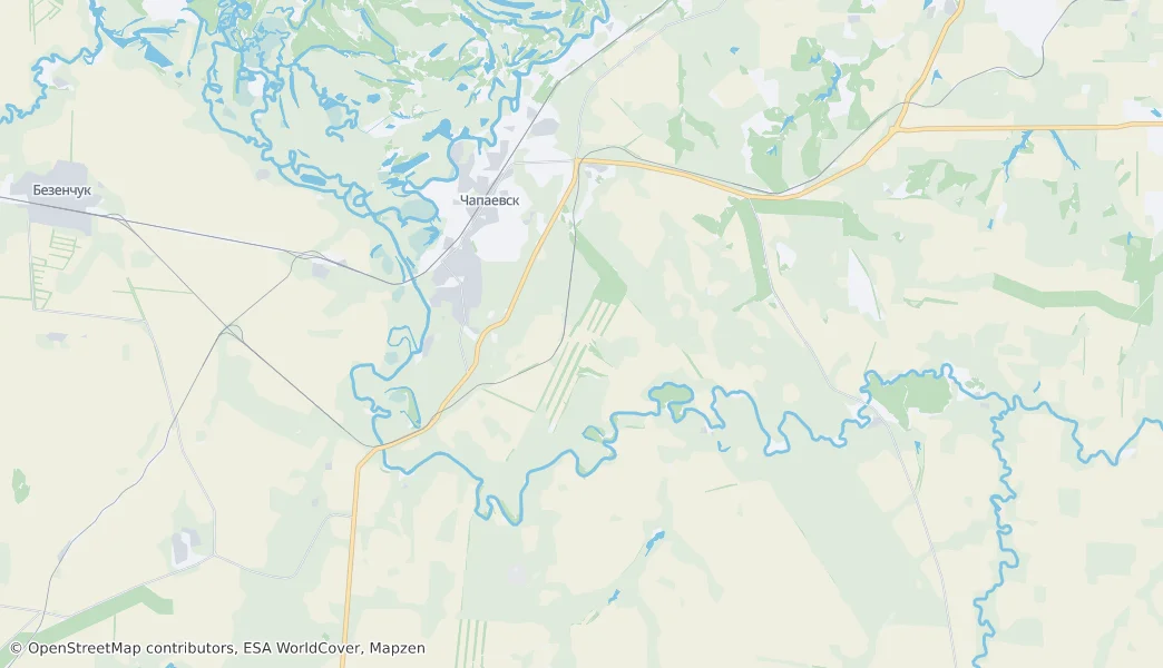 Chapayevsk — 地图