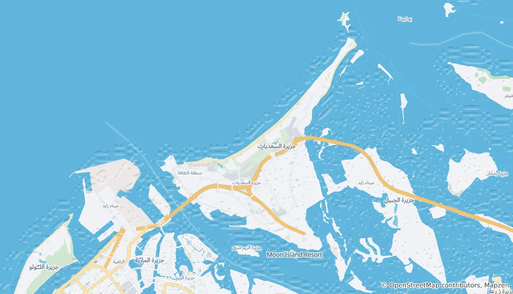 Map of Saadiyat Island