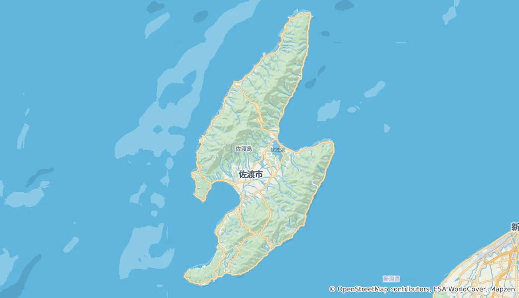 Carte de Île de Sado