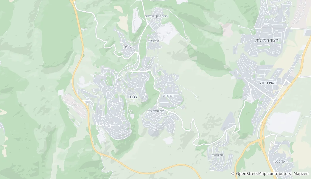 Map of Safed