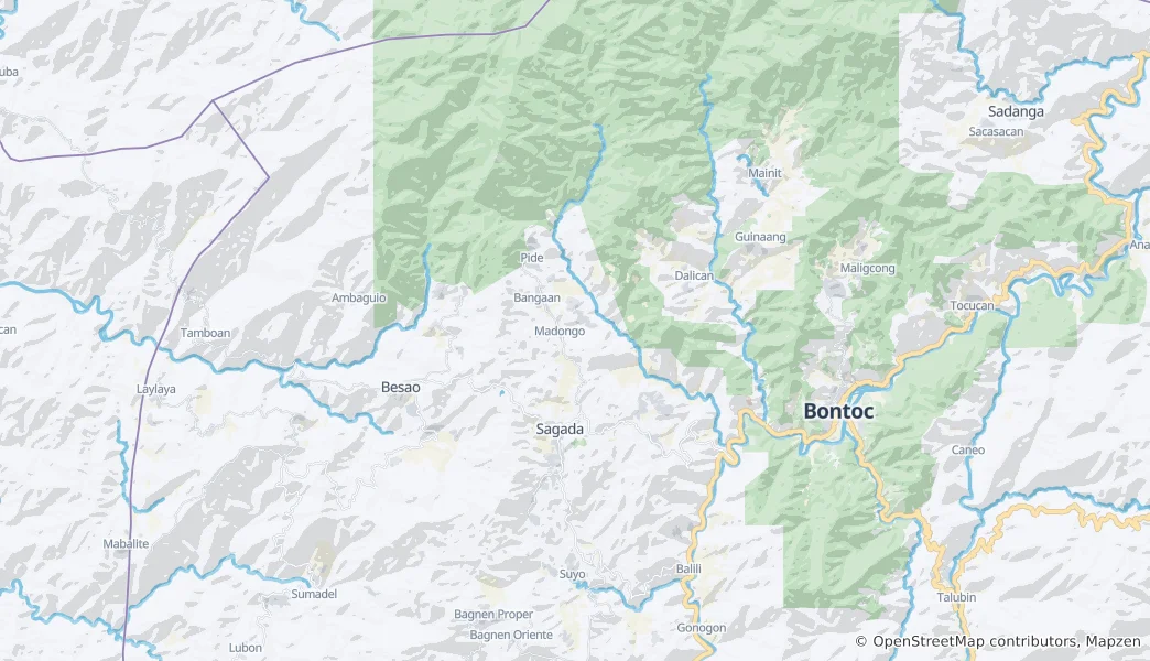 Map of Sagada