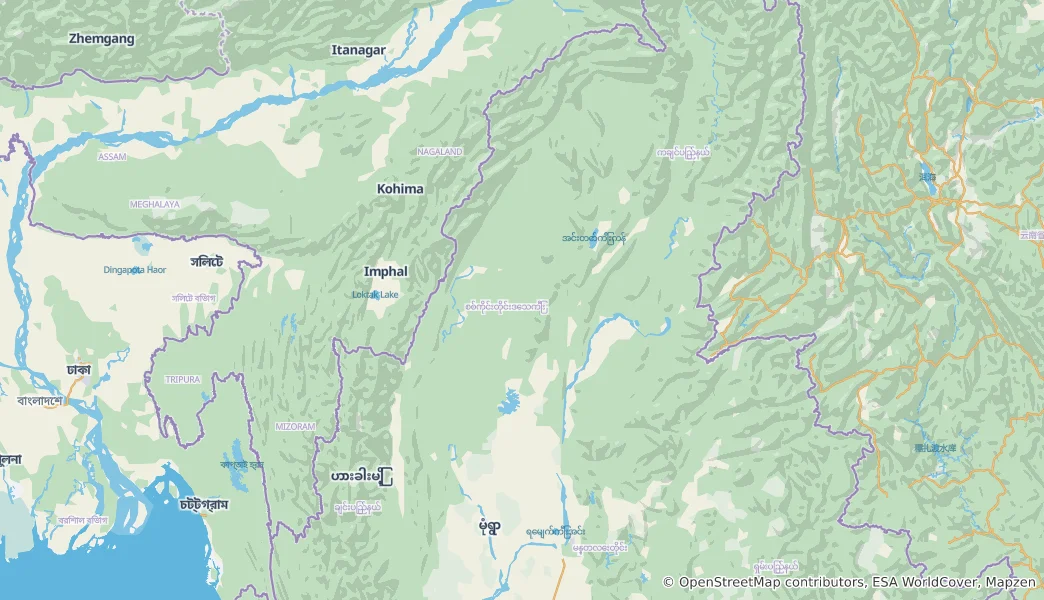 Map of Sagaing Region
