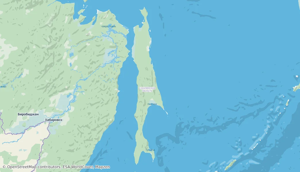 Sakhalin — Map
